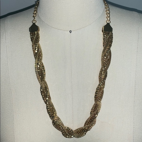 🤩”Gold” Braided Necklace! - Picture 2 of 2